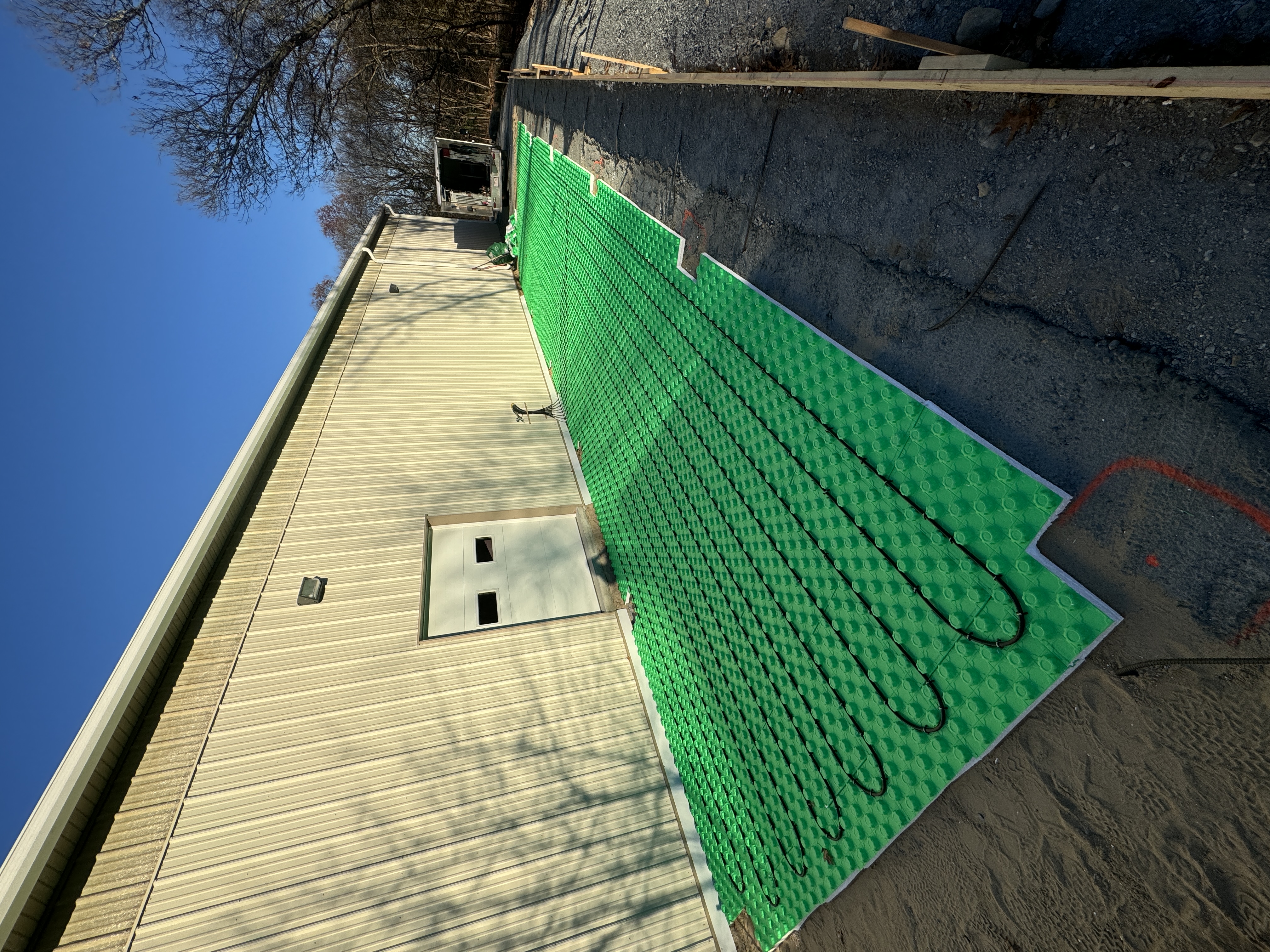 In floor heating hydronics